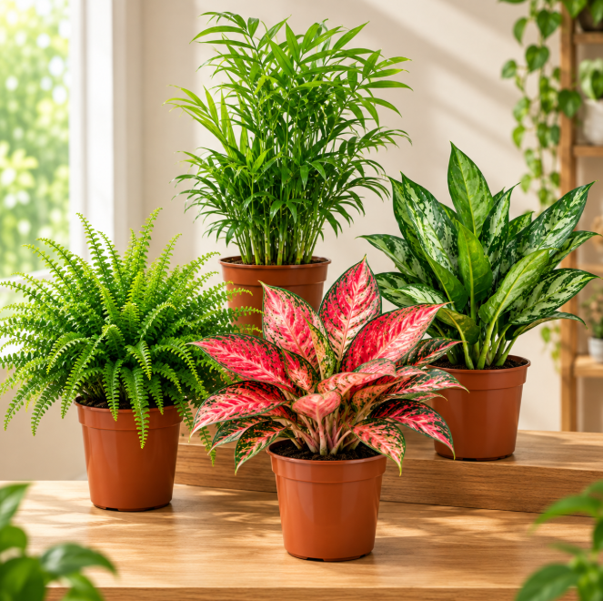 Aglaonema & Greenery Combo