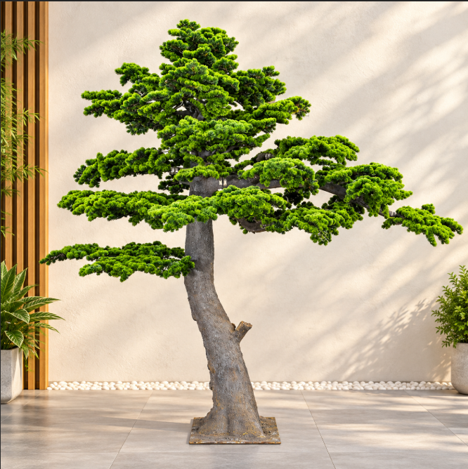 Layered Evergreen Bonsai Tree
