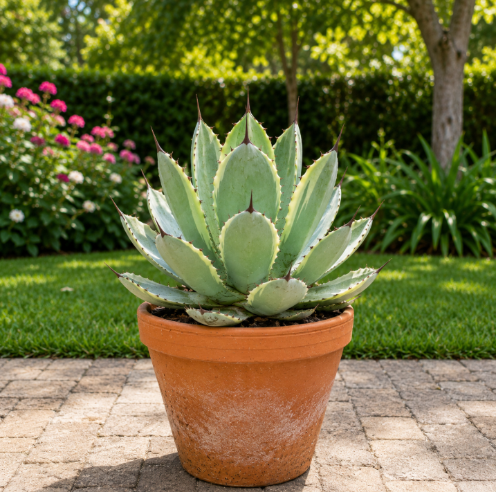 Agave Potatorum Albo Variegata