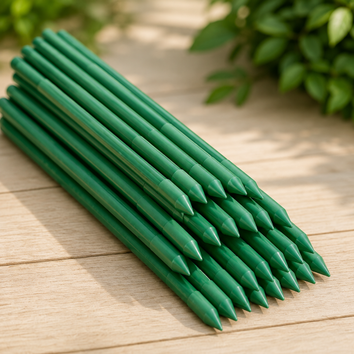 Metal Plant Support Stick Green