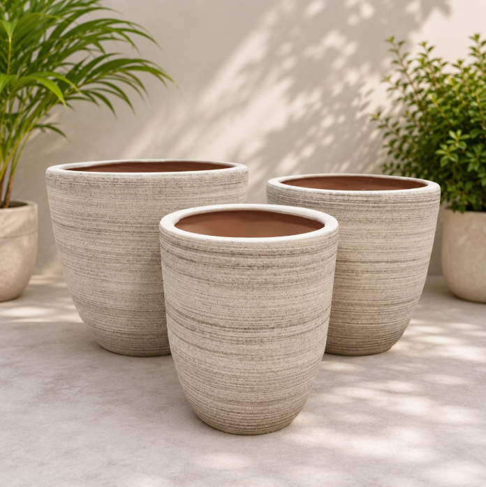 Rustic Texture Ceramic Pot