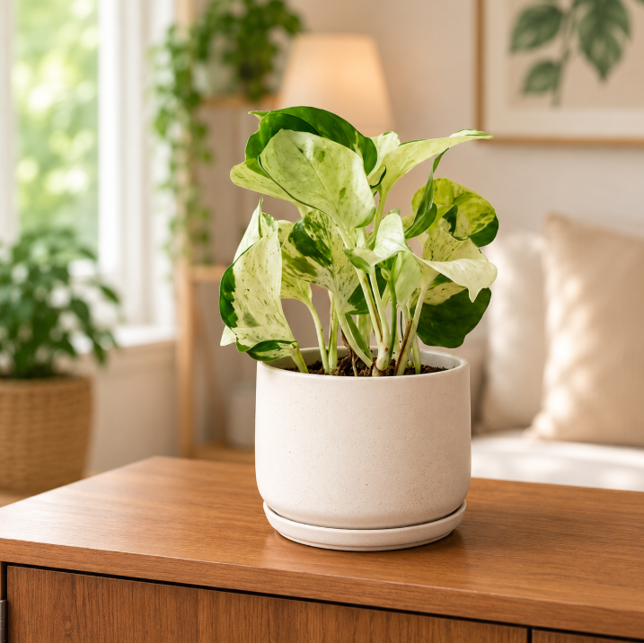 Manjula Pothos | Elegant Variegated Indoor Plant for Home & Office