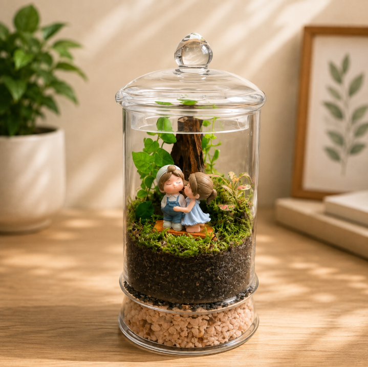 Sweet Embrace Love Terrarium