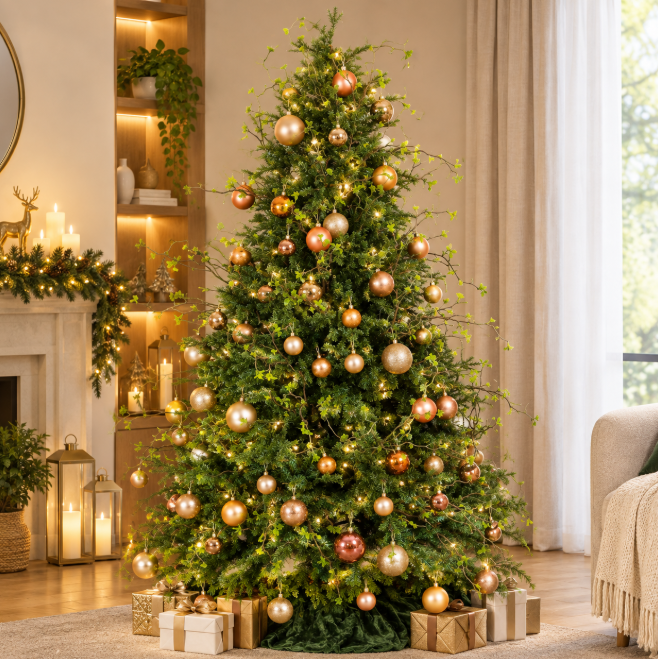 1 Piece Decorative Green Artificial Christmas Tree