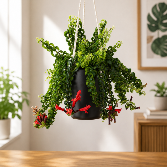 Twisted Lipstick Plant Hanging