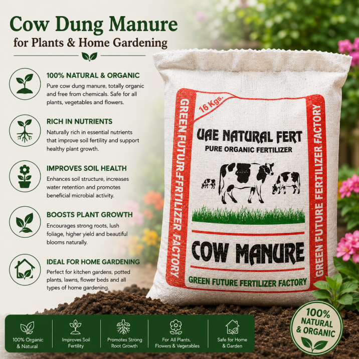 Cow Dung Manure for Plants & Home Gardening