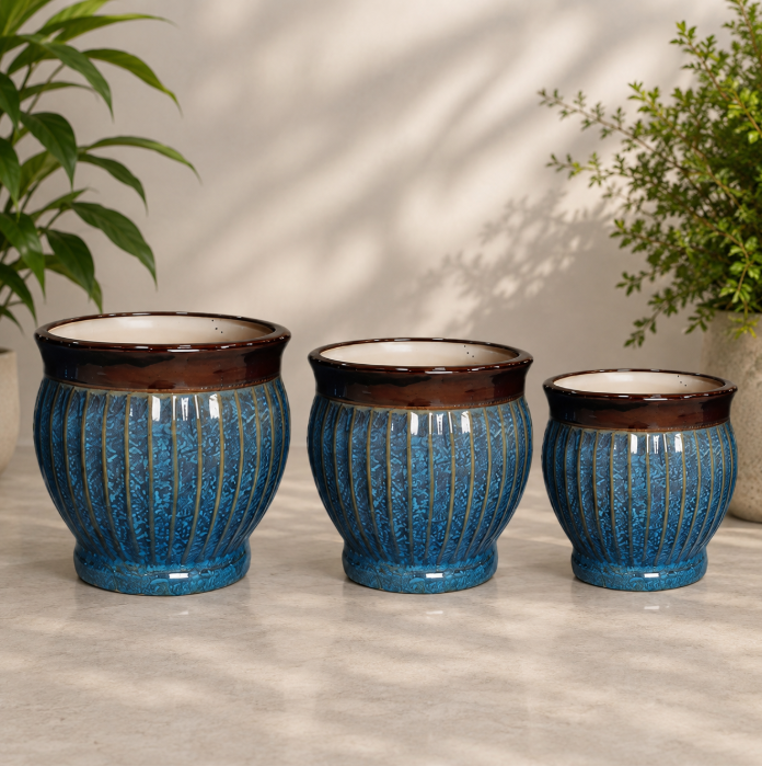 Royal Blue Elegance Planter