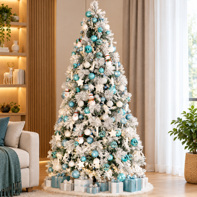 1 Piece Artificial Flocked Pine Christmas Tree