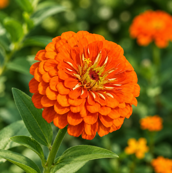 Zinnia Big Orange Flower Seeds
