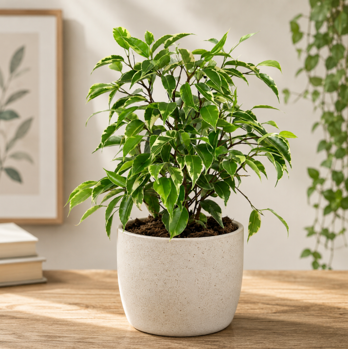 Green Kinky Dwarf | Ficus Benjamina Starlight