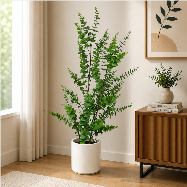 Decorative Artificial Eucalyptus Plant 120cm Tall