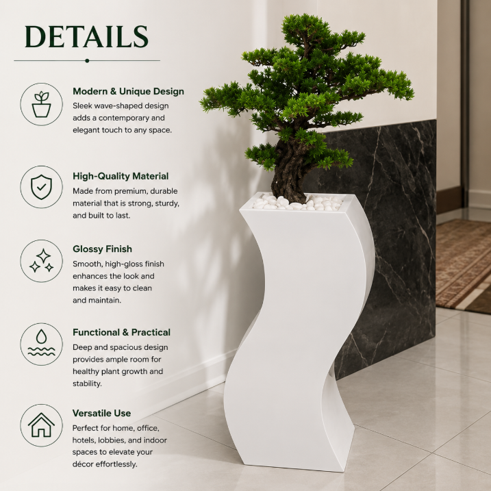 GRP S Shape Fiberglass Pot