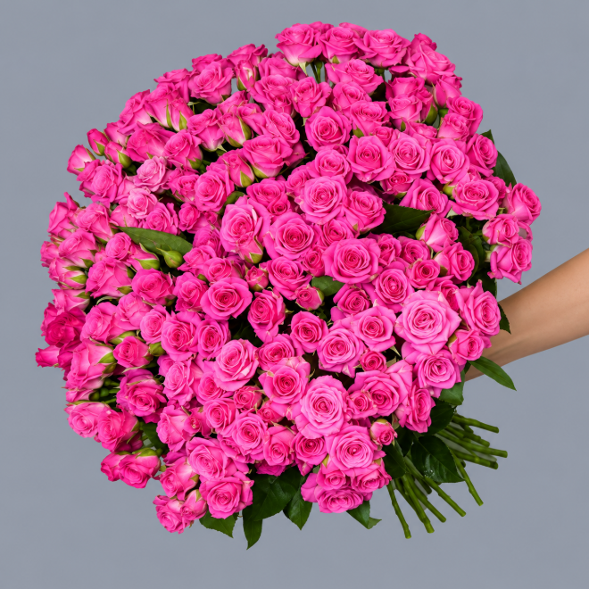 51 Luxury Pink Spray Rose Bouquet