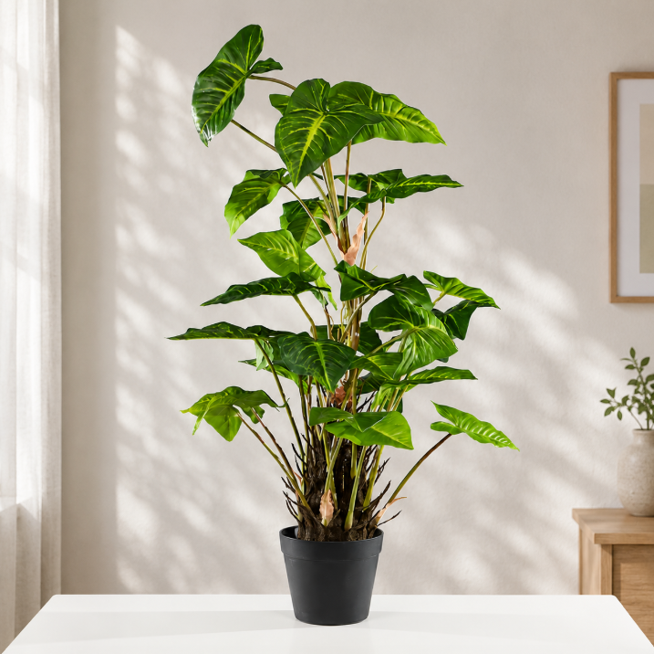 Faux Potted Philodendron Plant