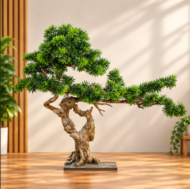 Artificial Podocarpus Bonsai Plant 130cm Tall
