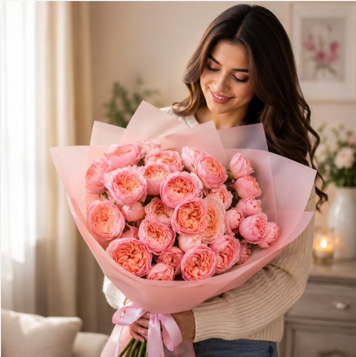 Peach Romance Bouquet