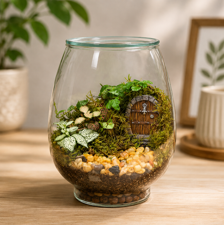 Fairy Door Moss Terrarium