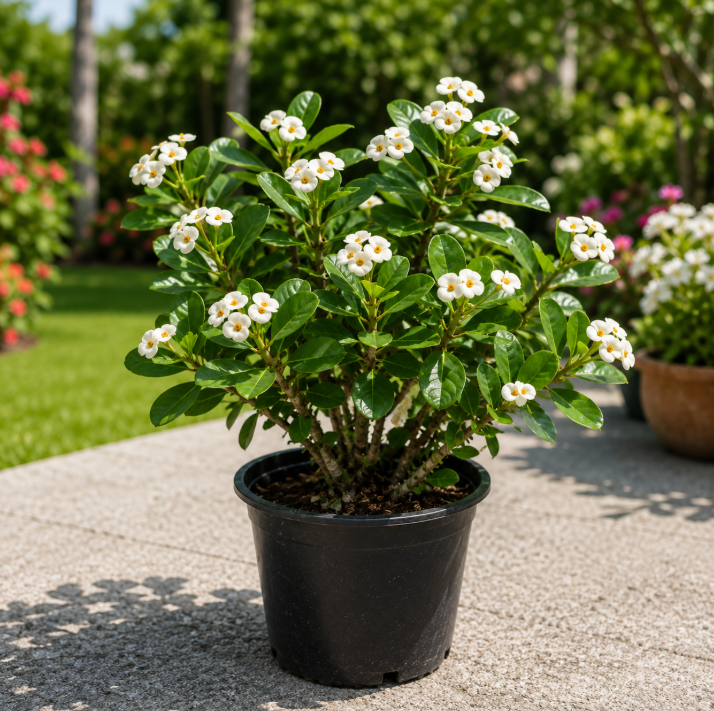 Euphorbia Milii White