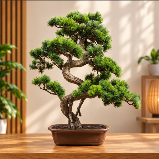Nearly Natural Potted Bonsai Plant