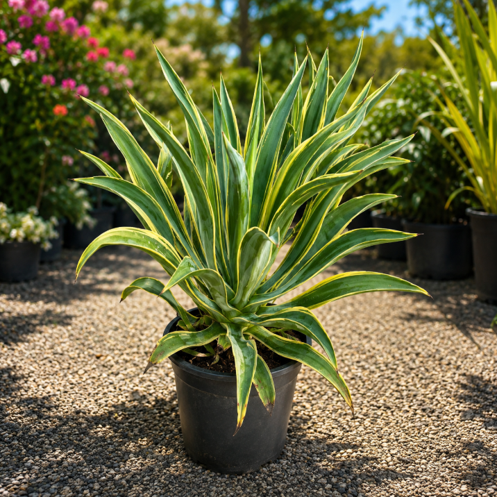 Smooth Agave variegata