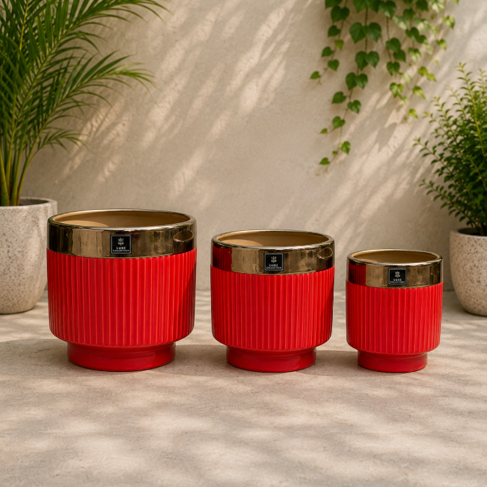 Royal Red Luxe Pot